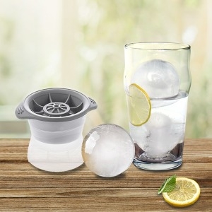 스토리쿡 아이스볼 메이커 2P 세트 왕 얼음틀 원형 얼음트레이_이미지