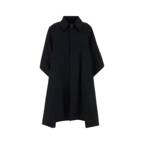 메종마르지엘라 엠엠식스 Black cotton overcoat S52AH0083M35734 900
