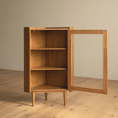 레트로하우스 룬드 원목 코너 장식장 450_이미지