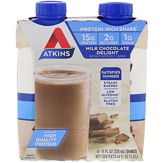 앳킨스 프로틴 쉐이크 밀크초콜릿 325ml (해외) (12개)