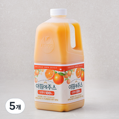 서울우유 아침에주스 오렌지 1.8L (5개)
