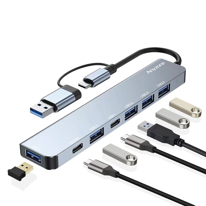 상도아이앤티 ANYZONE ANY-HUB5 (7포트/USB3.0 Type A+C)_이미지