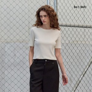 TBH글로벌 쥬시쥬디 J슬림핏골지반팔크롭티셔츠 JYTS0208