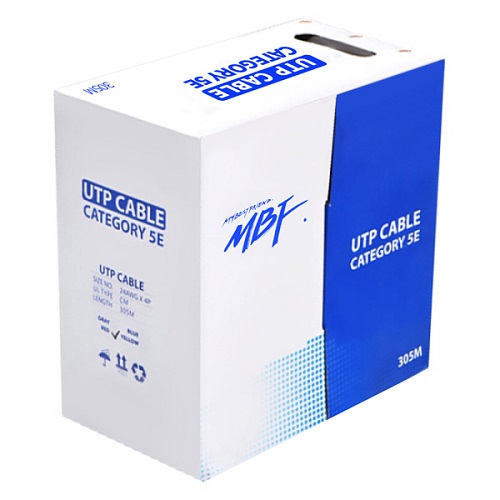 엠비에프 CAT.5e UTP 제작형 랜케이블 박스 (MBF-C5E305GR, 그린, 305m)_이미지