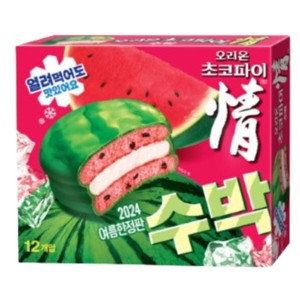 오리온 초코파이 수박 336g (2개)_이미지