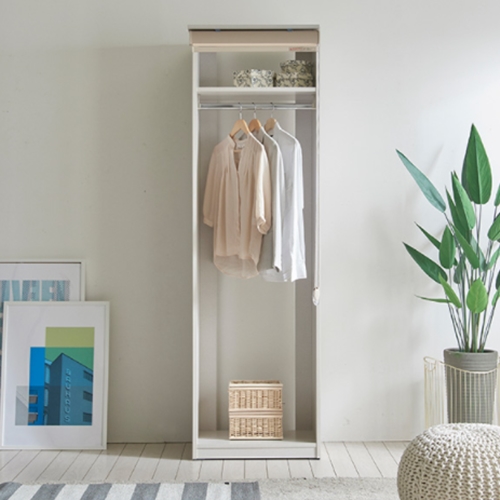 우아미가구 모노 시스템 블라인드 1단옷장 드레스룸 600