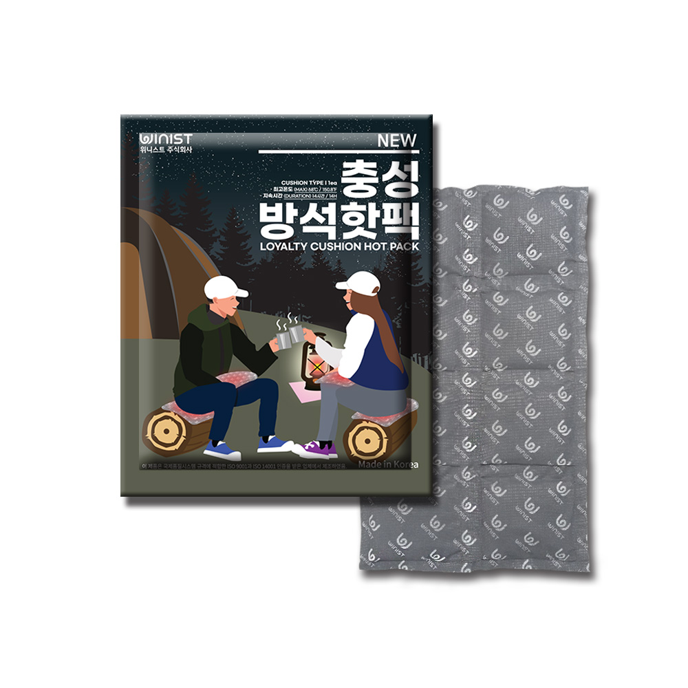 위니스트 NEW 충성 방석 핫팩 560g (1개)_이미지
