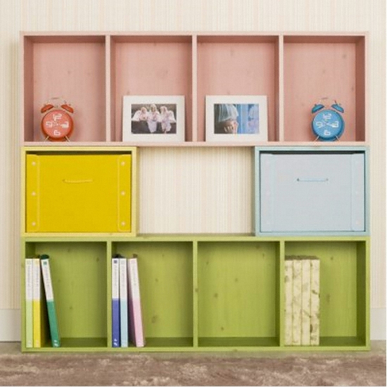 하우디가구 칼라박스 2단 책장 400_이미지