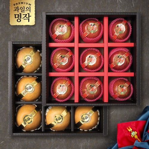 완사천영농조합 과일의 명작 행복 사과배 혼합 선물세트 7.5kg (1개)