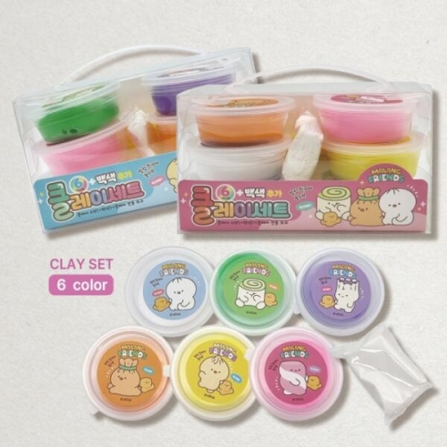 바닐라루시 클레이 6색+백색 도구세트