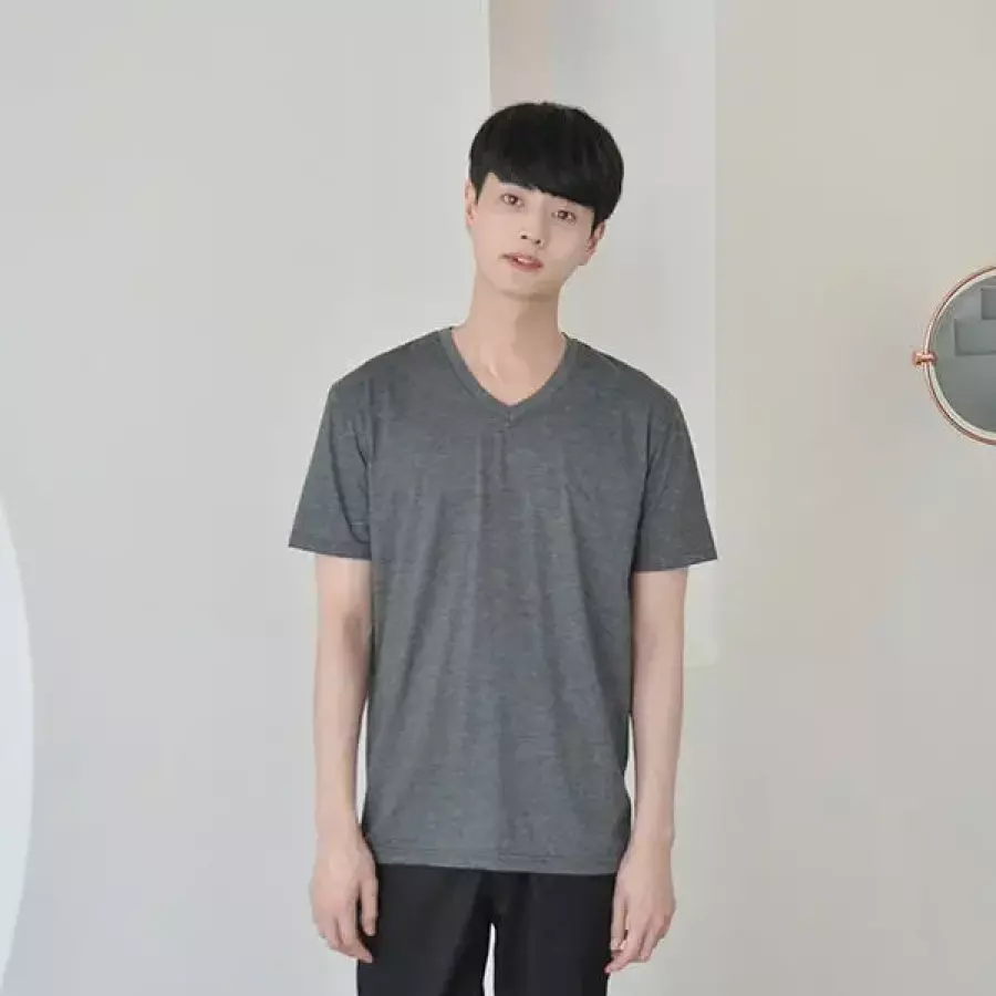 교복몰 언제든 V넥 반팔티 4컬러 남녀공용 반티_이미지