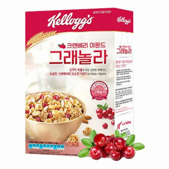 켈로그 크랜베리 아몬드 그래놀라 300g (2개)