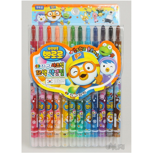 지구화학 뽀로로 샤프식 색연필 (12색)_이미지