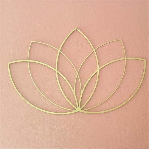 로터스 골드 벽장식 금속 1 선물 장식 모던 TY8056 예술 벽 요가 교사 연꽃 거실 위 침대