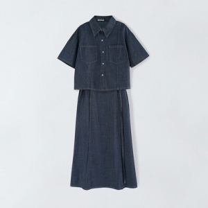 앤클라인 포켓 데님 투피스 S5HF009 562277_AX6H3OP5100_이미지