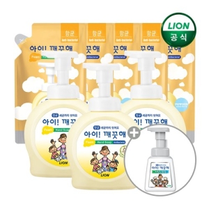 아이깨끗해 순 핸드 솝 490ml+리필 450ml (본품3개+리필5개)_이미지