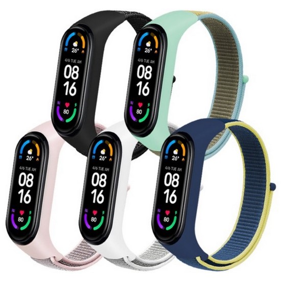 샤오미 미밴드7 시계줄 벨크로 찍찍이 밴드.더조은셀러