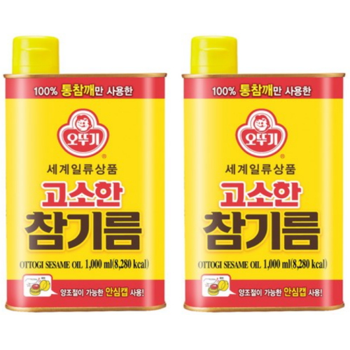오뚜기 고소한 참기름 1L (2개)_이미지