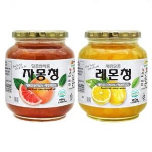 한성푸드 견과공장 자몽청 950g + 레몬청 950g