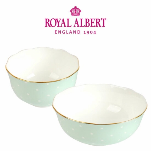 로얄알버트 뉴황실장미 폴카로즈 공기대접세트 (1인)