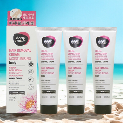 바디네이처 로터스 플라워 제모크림 100ml (3개)