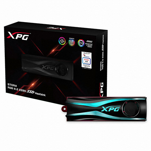 ADATA XPG STORM RGB M.2 2280 SSD heatsink
