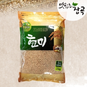  현대농산 맛있는잡곡 현미 3kg [1개]