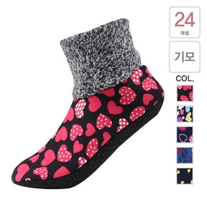 크로바 오토 안감 기모 여성 중목 보온 덧신 덧버선 SCK799 겨울덧신_이미지