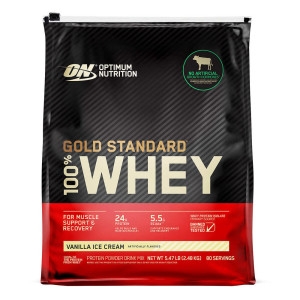  옵티멈뉴트리션 골드 스탠다드 100% 웨이 바닐라 아이스크림 2.48kg [1개]