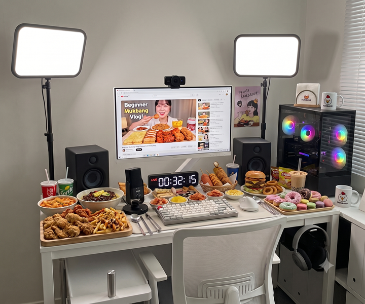 먹방 크리에이터 키친 데스크